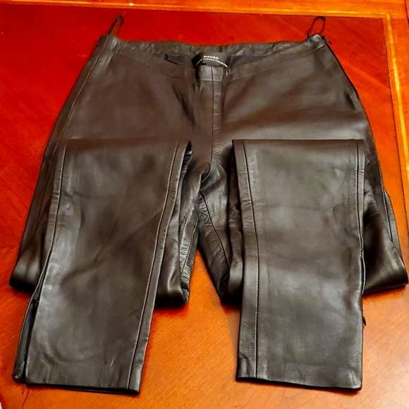Mango Genuine Leather Pant Size XS - Picture 1 of 16